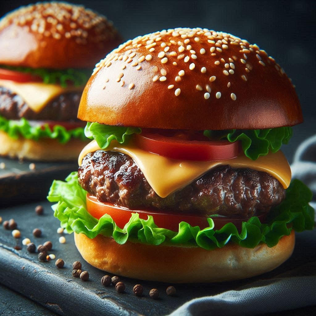 Classic Beef Burger with Homemade Brioche Buns